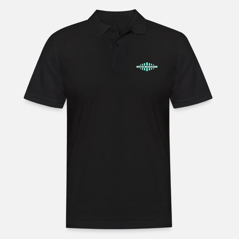 Hotelmanager als Beruf - Männer Poloshirt - Schwarz