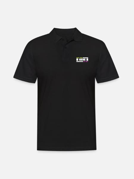 Mutter Biene - Männer Poloshirt - Schwarz