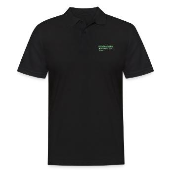 fiona als Vorname - Männer Poloshirt - Schwarz - Vorne - Kai (181cm)