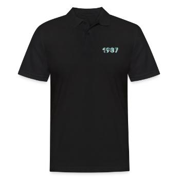 Ice 1987 - Männer Poloshirt - Schwarz - Vorne - Kai (181cm)