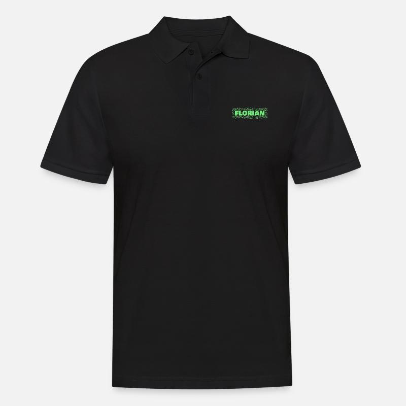 Vorname Florian - Männer Poloshirt - Schwarz