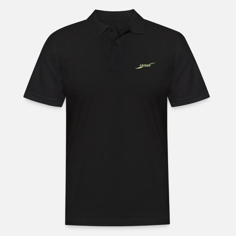 Cayden als Cayden - Männer Poloshirt - Schwarz