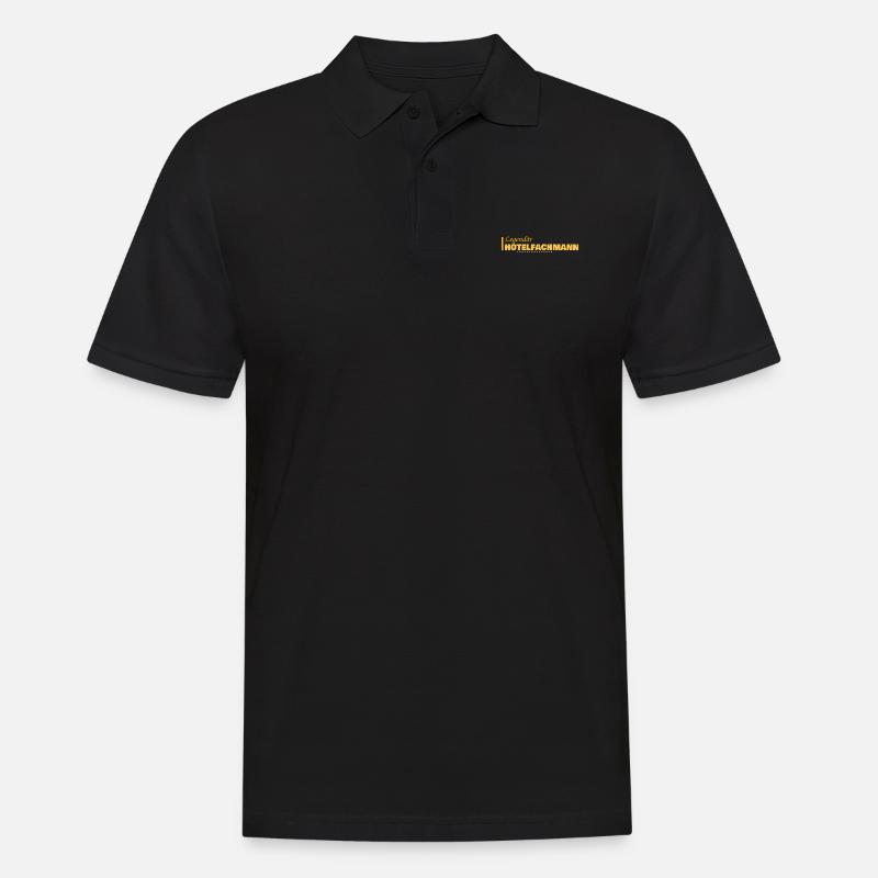 Hotelfachmann - Männer Poloshirt - Schwarz