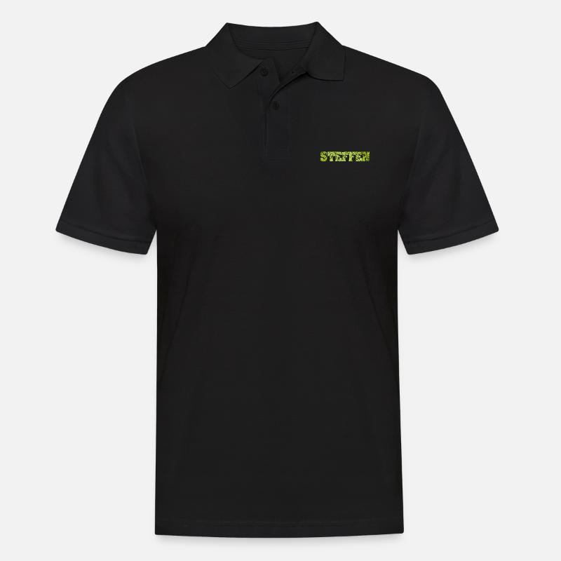 Steffen pour Steffen Nom Steffen - Polo Homme - noir