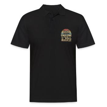 Original 2006 Vintage Vintage Retro Birthday - Men's Polo Shirt - black - Front - Kai (181cm)