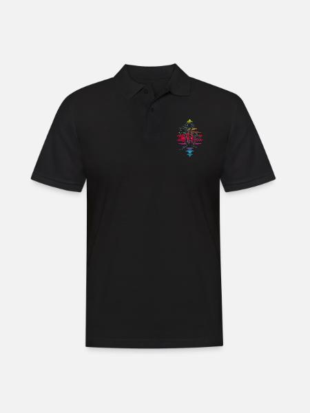 23F 0283 bk - Men's Polo Shirt - black