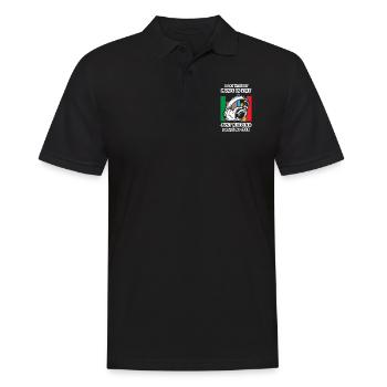 A Day Without Music - Männer Poloshirt - Schwarz - Vorne - Kai (181cm)