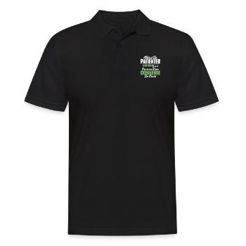 Humour cadeau prochaine grosse connerie en cours - Polo Homme - noir - Devant - Kai (181cm)