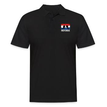 Football américain Défense des Pays-Bas - Polo Homme - noir - Devant - Kai (181cm)