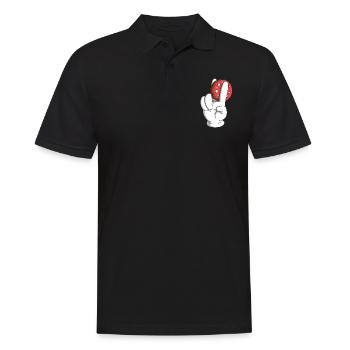 Salami souvent 2 doigts - Polo Homme - noir - Devant - Kai (181cm)