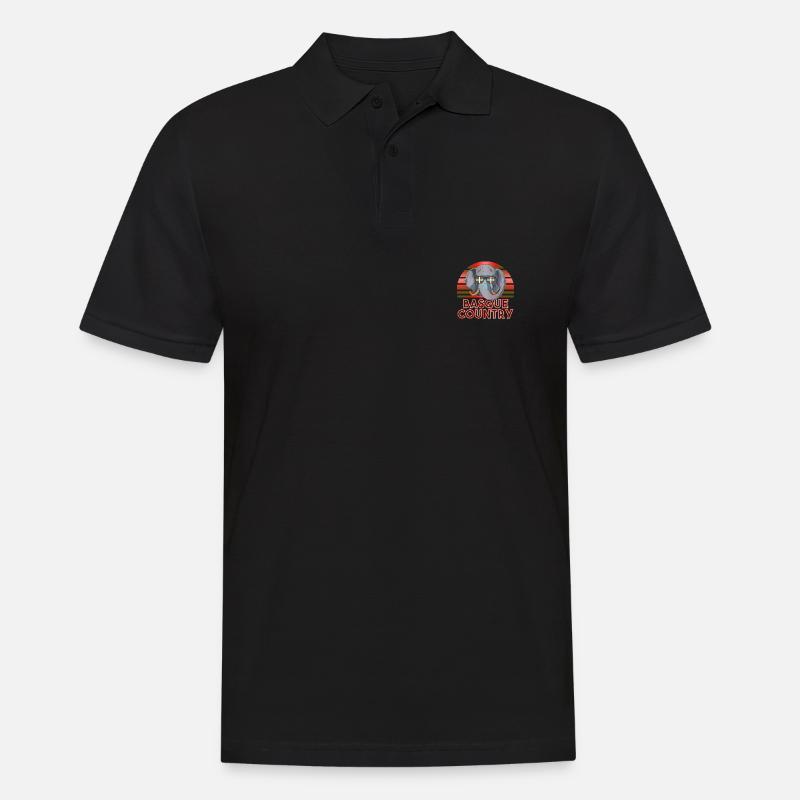 Baskenland - Männer Poloshirt - Schwarz