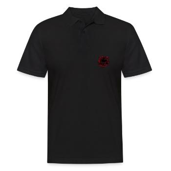 Albanien - Männer Poloshirt - Schwarz - Vorne - Kai (181cm)