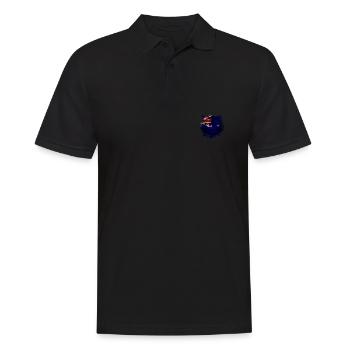 Australien - Männer Poloshirt - Schwarz - Vorne - Kai (181cm)