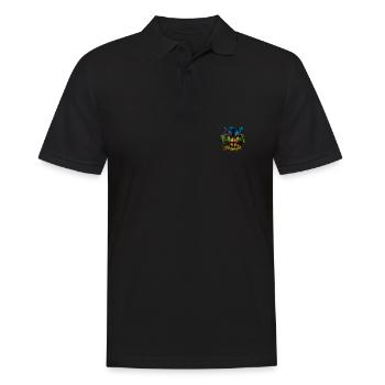 Amazigh - Männer Poloshirt - Schwarz - Vorne - Kai (181cm)