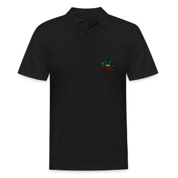 Tschetschenien - Männer Poloshirt - Schwarz - Vorne - Kai (181cm)