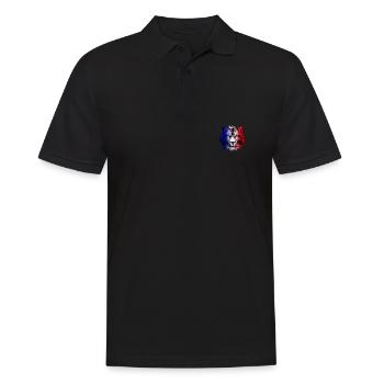 Frankreich - Männer Poloshirt - Schwarz - Vorne - Kai (181cm)