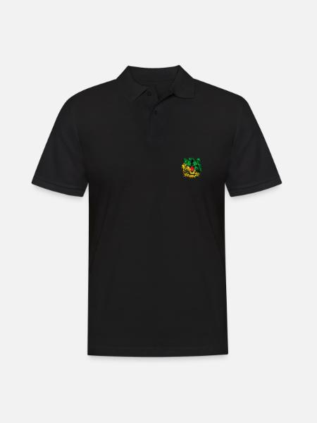 French Guiana - Men's Polo Shirt - black