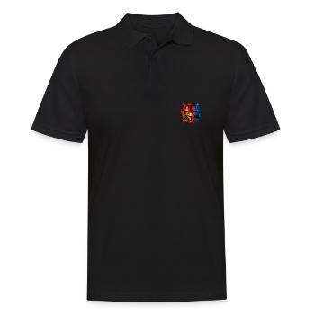 Mongolia - Men's Polo Shirt - black - Front - Kai (181cm)