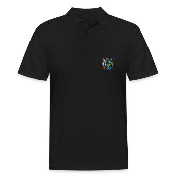 St. Pierre und Miquelon - Männer Poloshirt - Schwarz - Vorne - Kai (181cm)