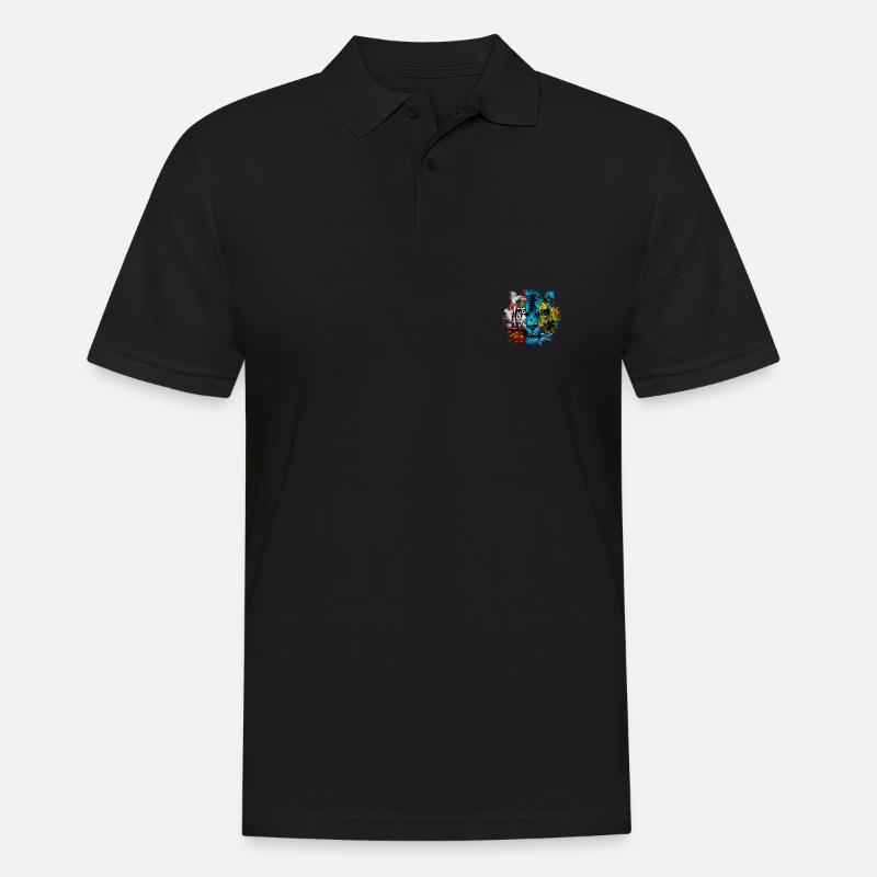 St. Pierre und Miquelon - Männer Poloshirt - Schwarz
