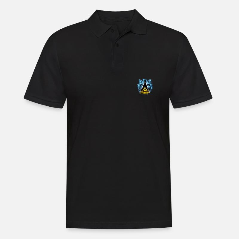 St. Lucia - Männer Poloshirt - Schwarz