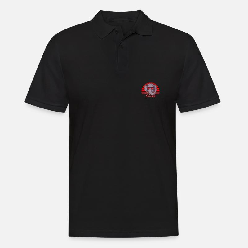 Aceh - Männer Poloshirt - Schwarz