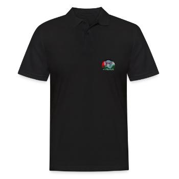 Jordanien - Männer Poloshirt - Schwarz - Vorne - Kai (181cm)