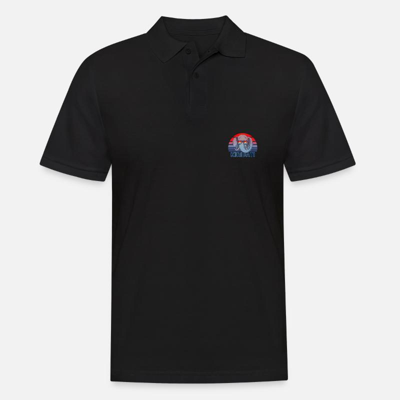 Kiribati - Männer Poloshirt - Schwarz