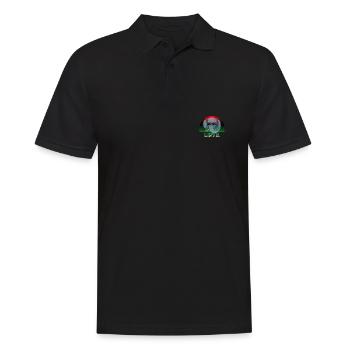 Libyen - Männer Poloshirt - Schwarz - Vorne - Kai (181cm)
