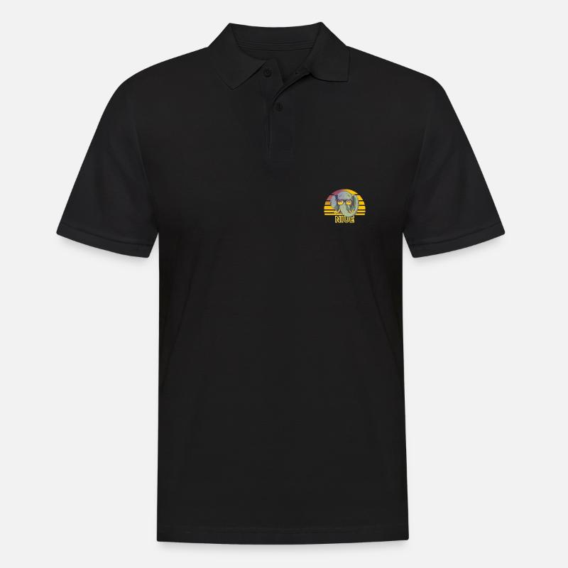 Niue - Männer Poloshirt - Schwarz