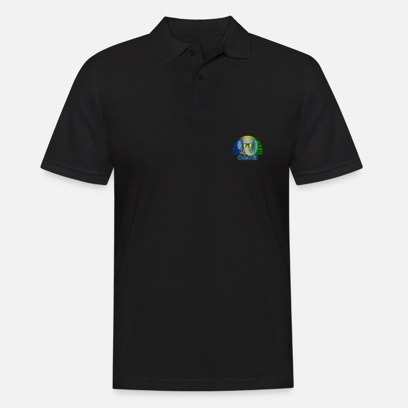 Ogoni - Männer Poloshirt - Schwarz