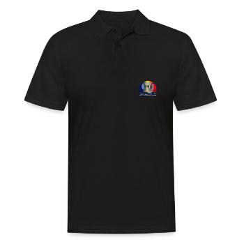 Rumänien - Männer Poloshirt - Schwarz - Vorne - Kai (181cm)