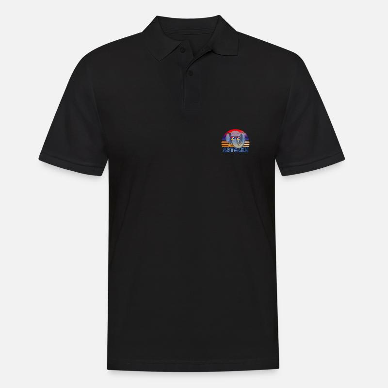 Arzach - Männer Poloshirt - Schwarz