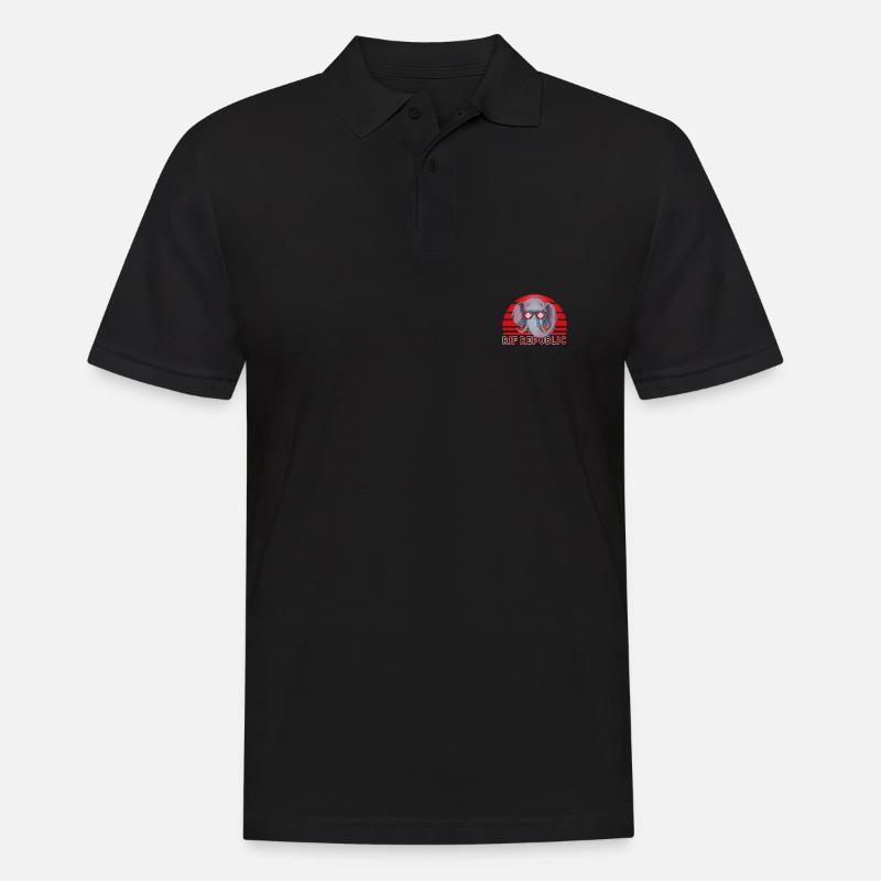 Rif-Republik - Männer Poloshirt - Schwarz