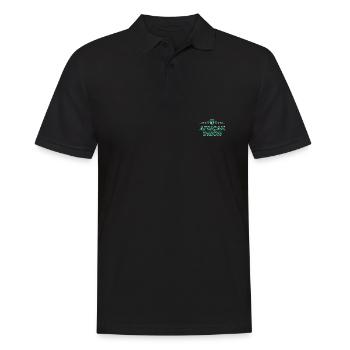 Afrikanische Union - Männer Poloshirt - Schwarz - Vorne - Kai (181cm)