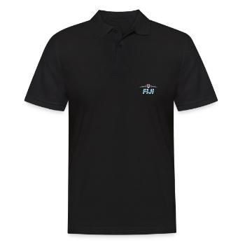 Fidschi - Männer Poloshirt - Schwarz - Vorne - Kai (181cm)