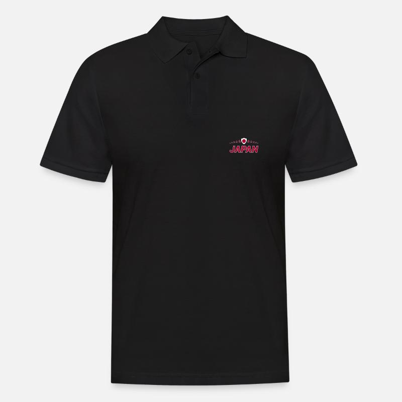 Japan - Männer Poloshirt - Schwarz