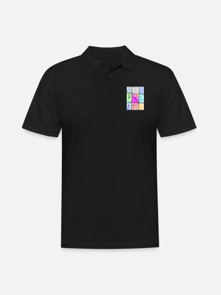 Fensterkunst - Männer Poloshirt - Schwarz