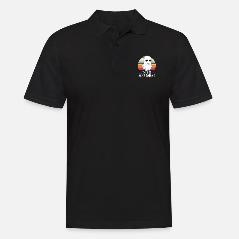 This Is Boo Sheet - Männer Poloshirt - Schwarz