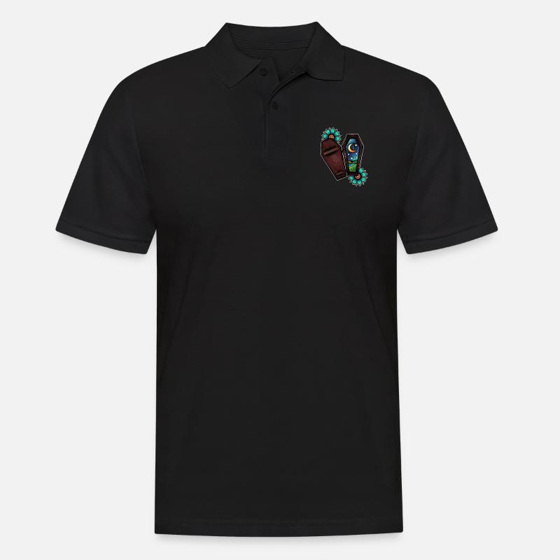 Es wird ganz schwarz sein - Männer Poloshirt - Schwarz