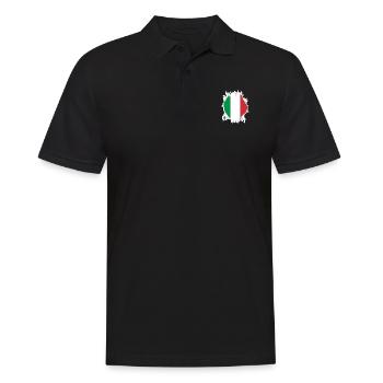 Flag Italy Flag, flag Italy - Men's Polo Shirt - black - Front - Kai (181cm)
