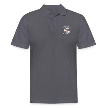 Skitour Tourenski Fuchs Berg Motiv - Männer Poloshirt - Anthrazit - Vorne - Nico (186cm)