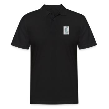 Pflanze - Männer Poloshirt - Schwarz - Vorne - Kai (181cm)