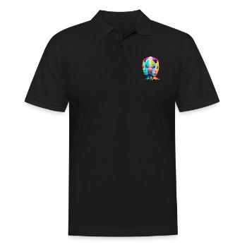 Twin heads - Men's Polo Shirt - black - Front - Kai (181cm)
