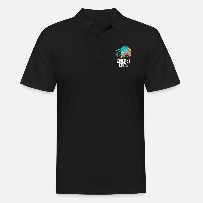 Équipe de cricket - Polo Homme - noir