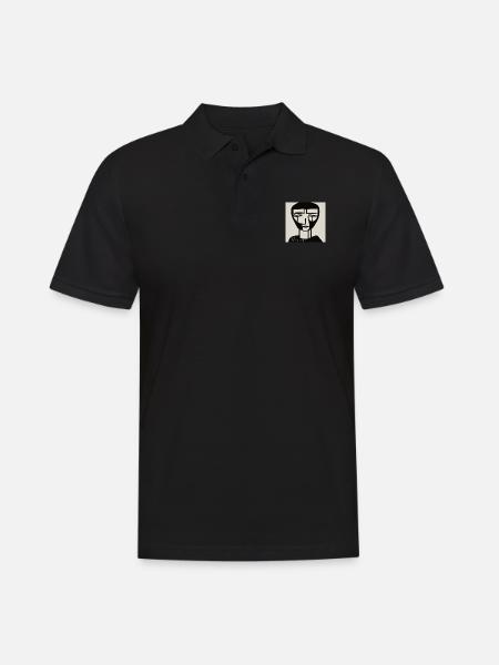 ARTWORK2 - Männer Poloshirt - Schwarz
