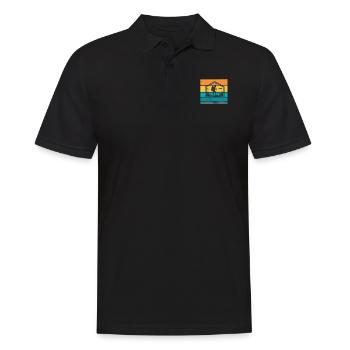 Randonnée rétro - Polo Homme - noir - Devant - Kai (181cm)