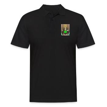 Abwarten. Lassen Sie mich darüber nachdenken. - Männer Poloshirt - Schwarz - Vorne - Kai (181cm)