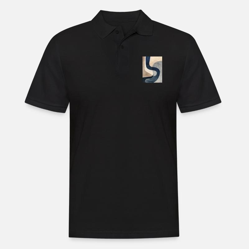 Poster min Abstract 2 - Männer Poloshirt - Schwarz