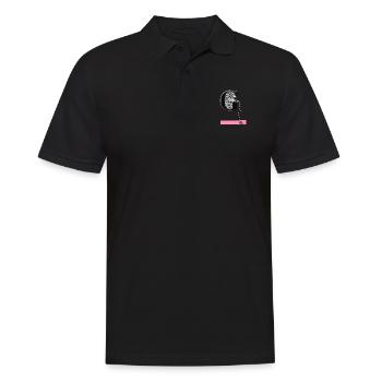 Gone in motion past lost - Men's Polo Shirt - black - Front - Kai (181cm)
